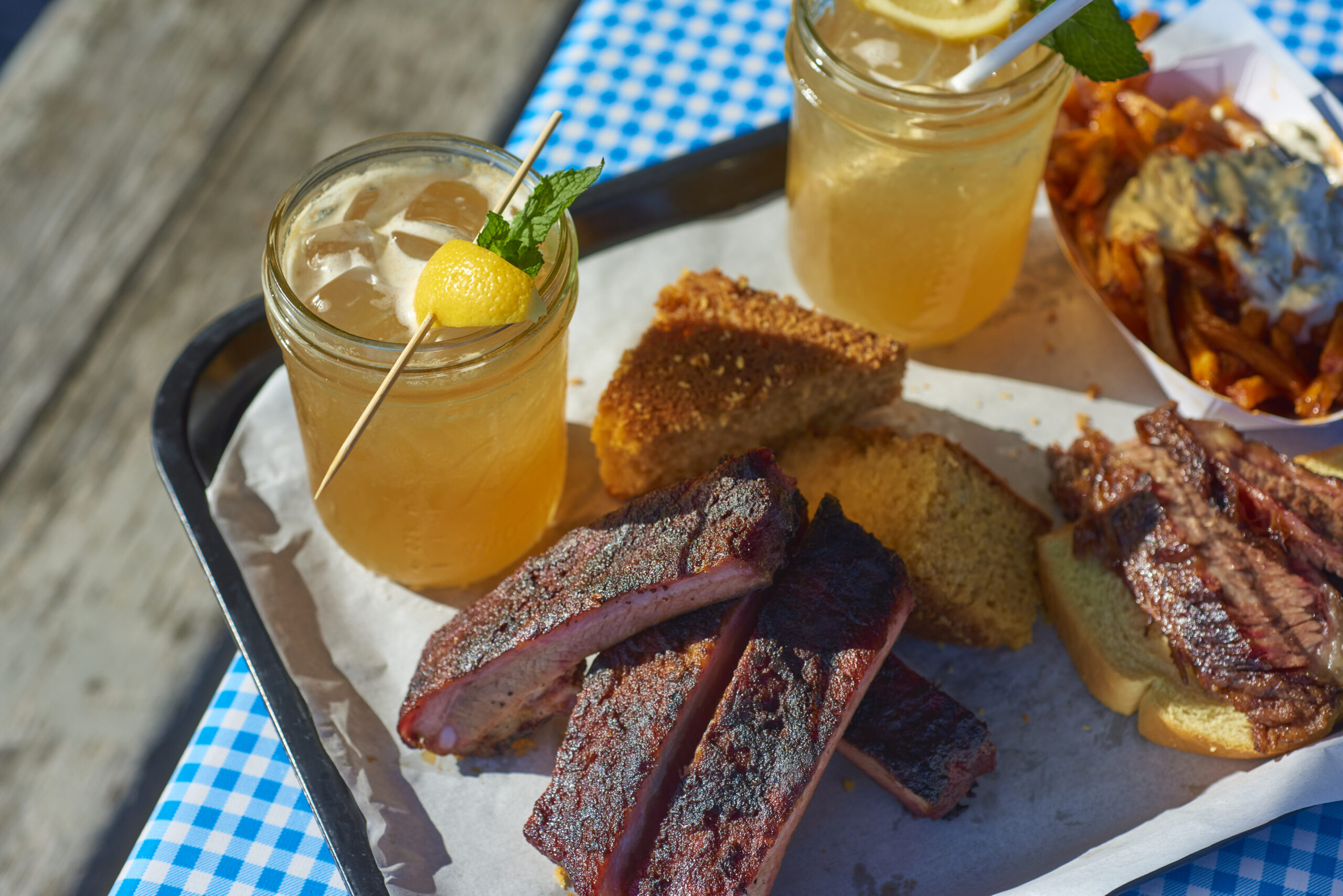 Ryan Brown's cocktails are a perfect pairing with Townline's house-smoked barbecue.