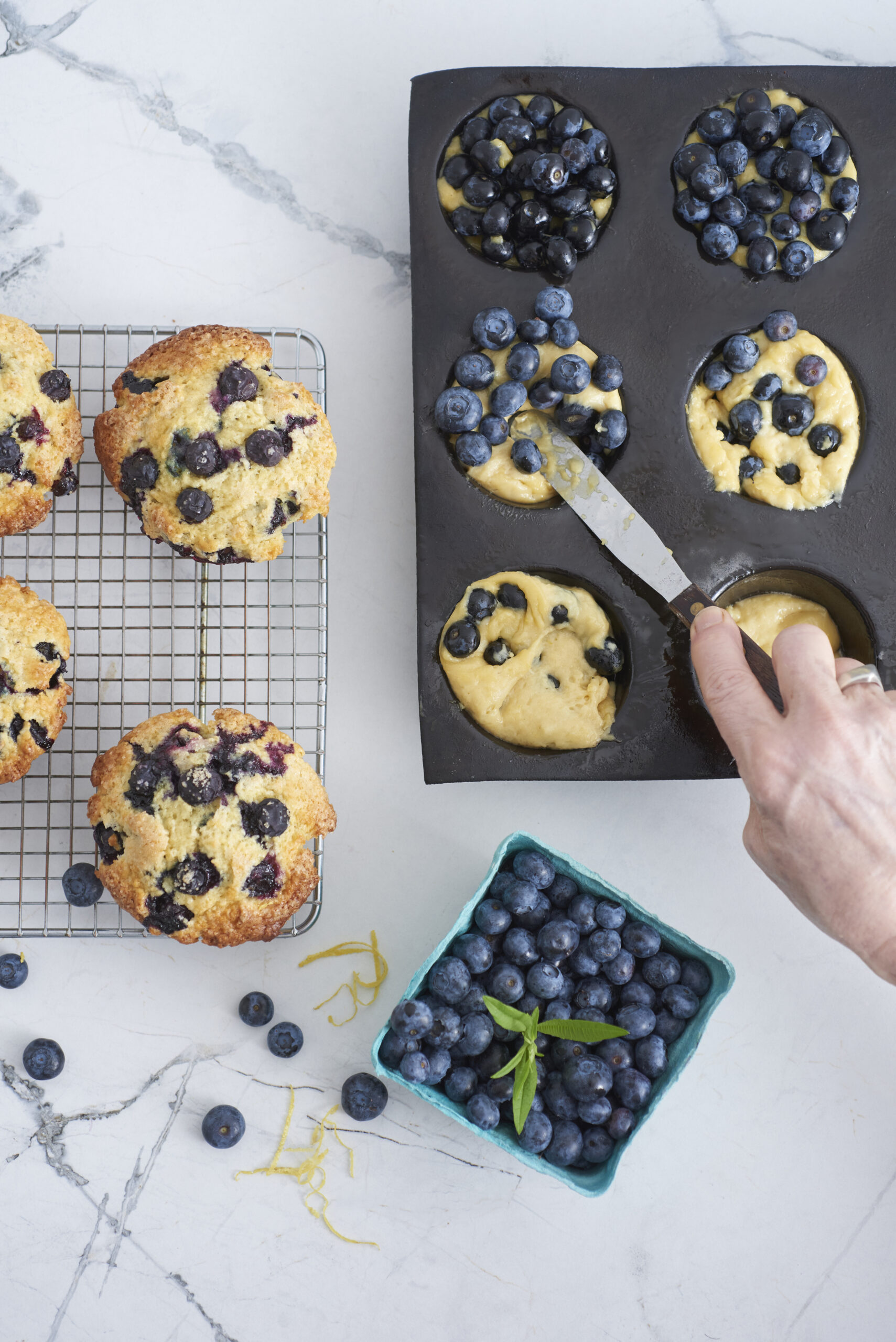 Mary Schoenlein’s blueberry muffins