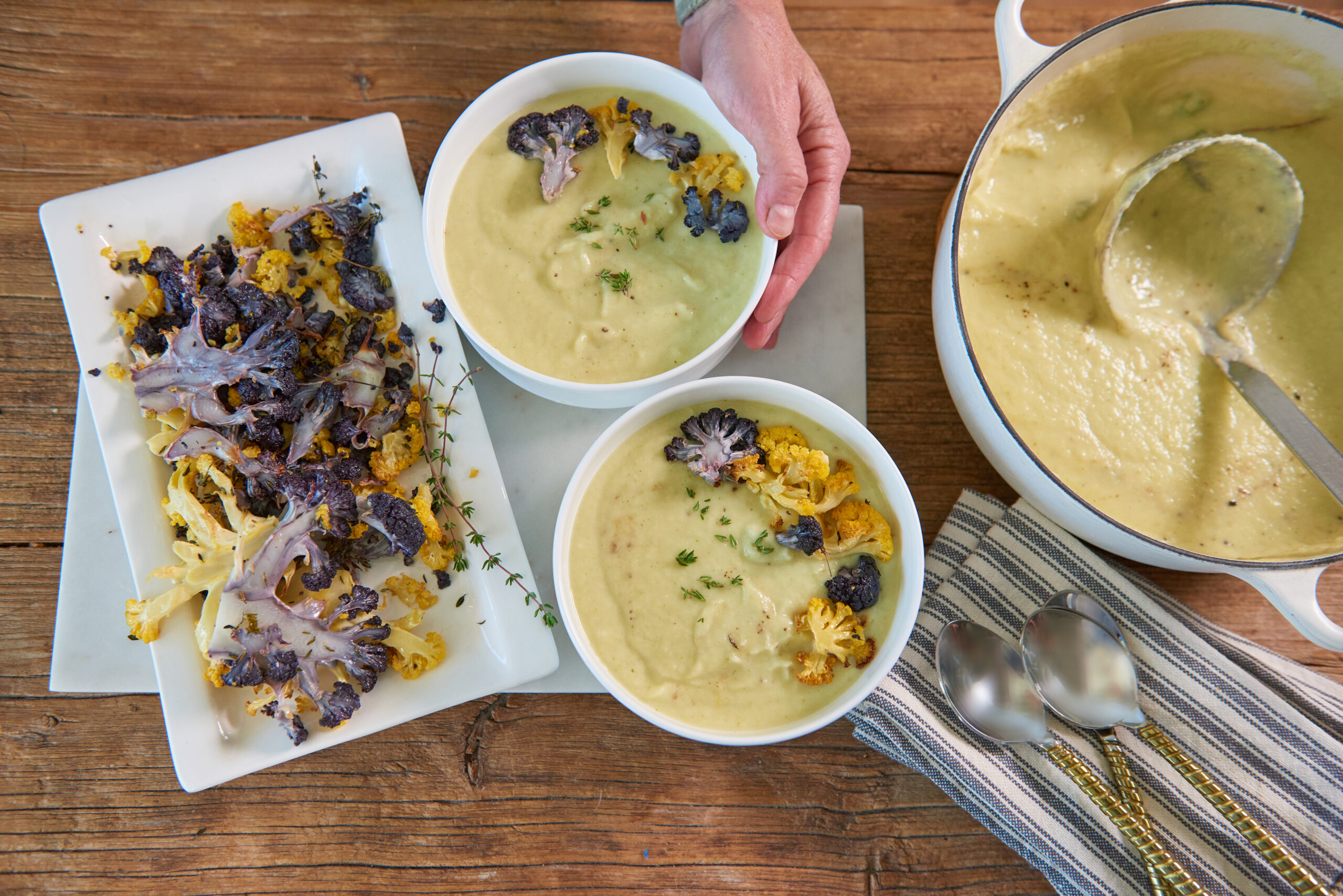 Stefanie Sacks's cauliflower cheese soup